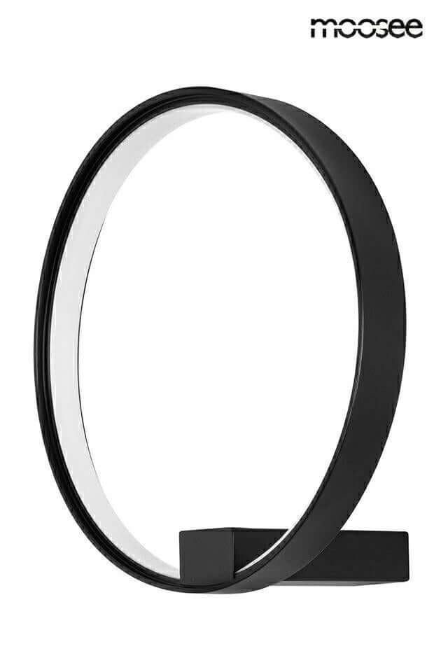 Nástenná lampa Circle, čierna