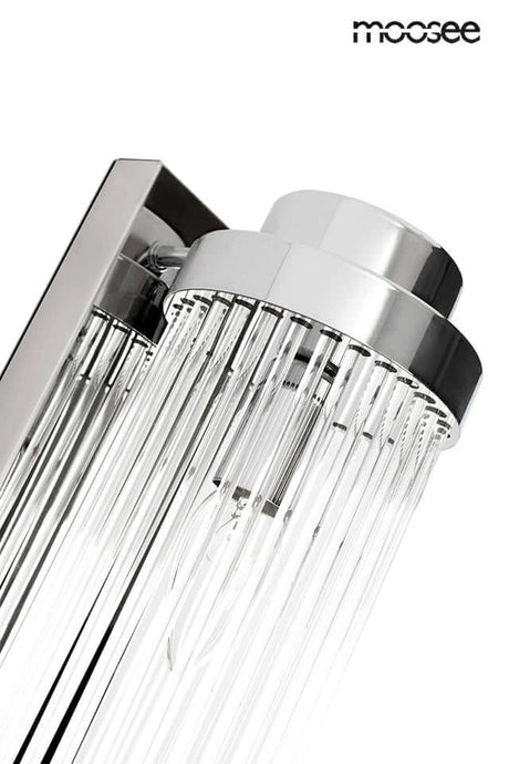 Nástenná lampa Column 40 strieborná