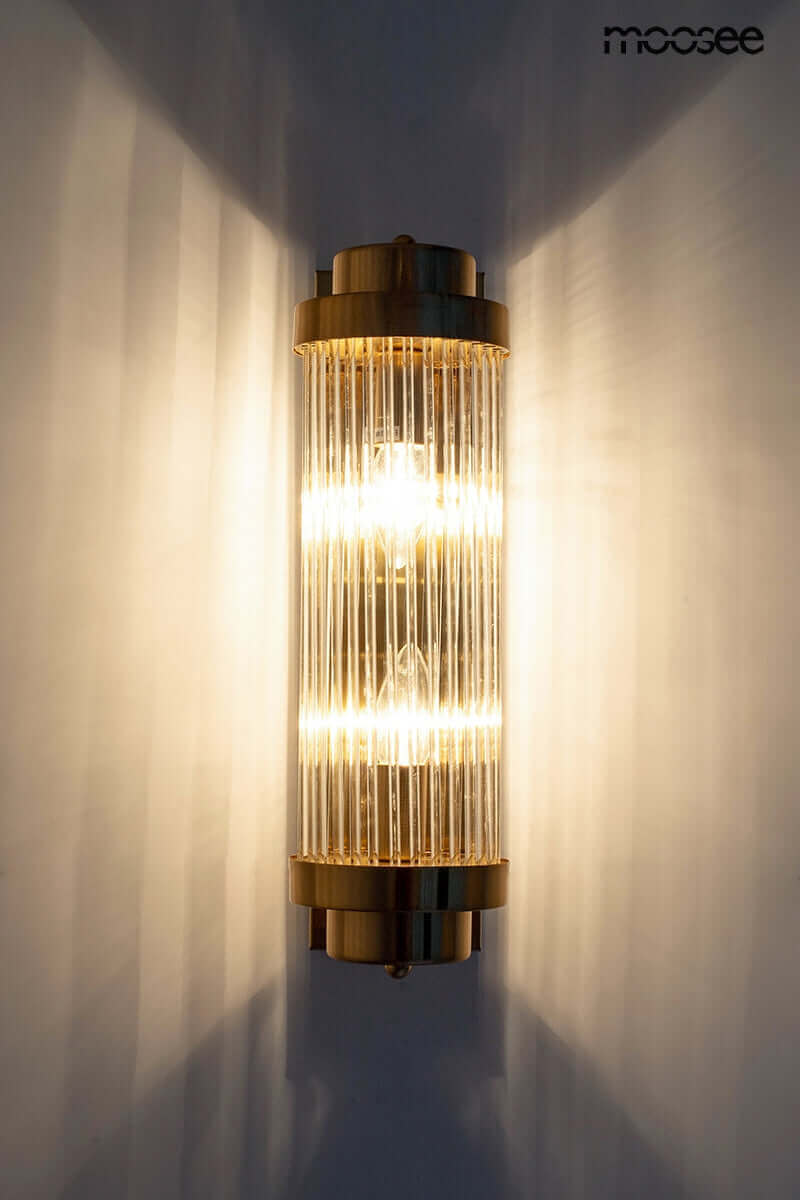 Nástenná lampa Column 40 zlatá
