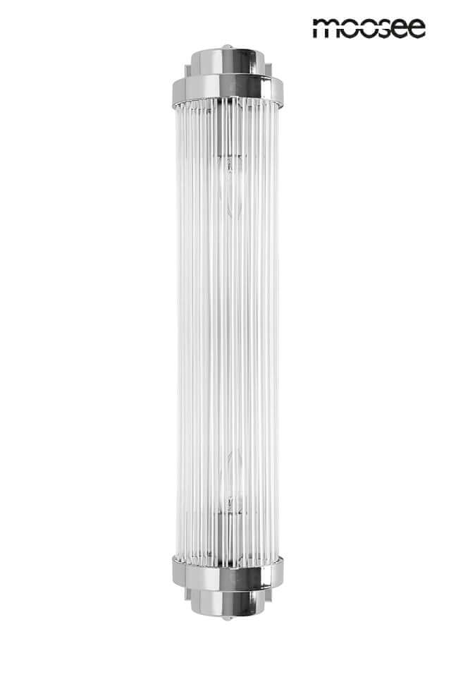 Nástenná lampa Column 60 strieborná