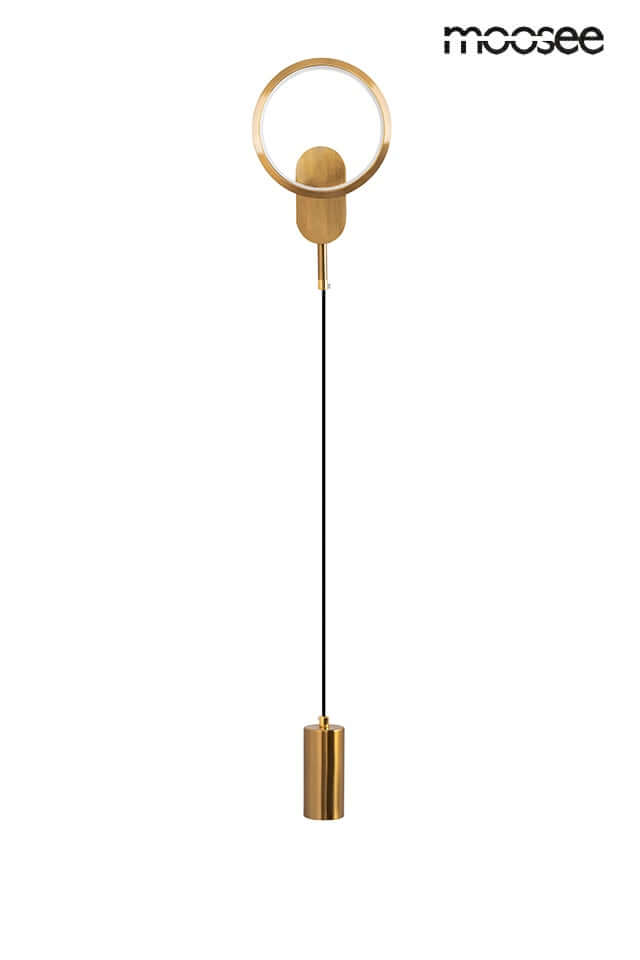 Nástenná lampa Como zlatá