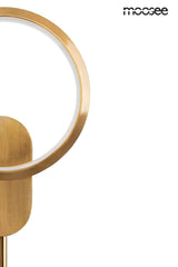 Nástenná lampa Como zlatá