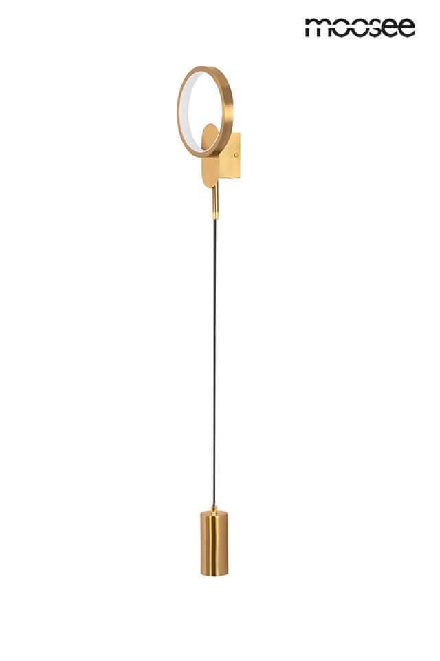 Nástenná lampa Como zlatá