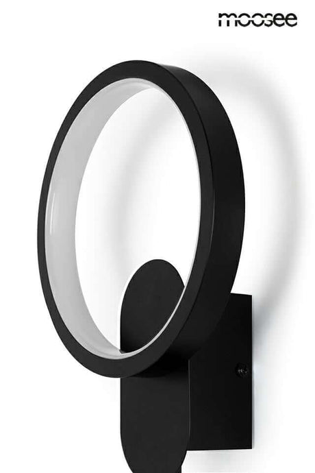 Nástenná lampa Como čierna