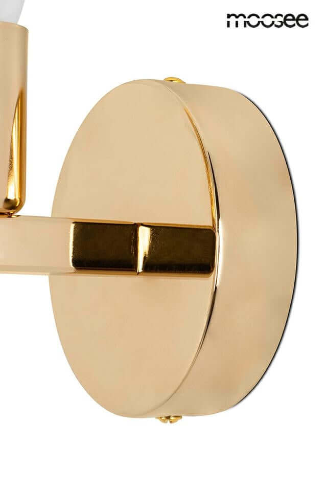Nástenná lampa Concha zlatá