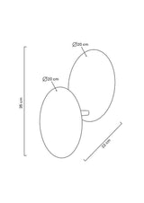 10. Nástenná lampa Eclise zlatá / biela