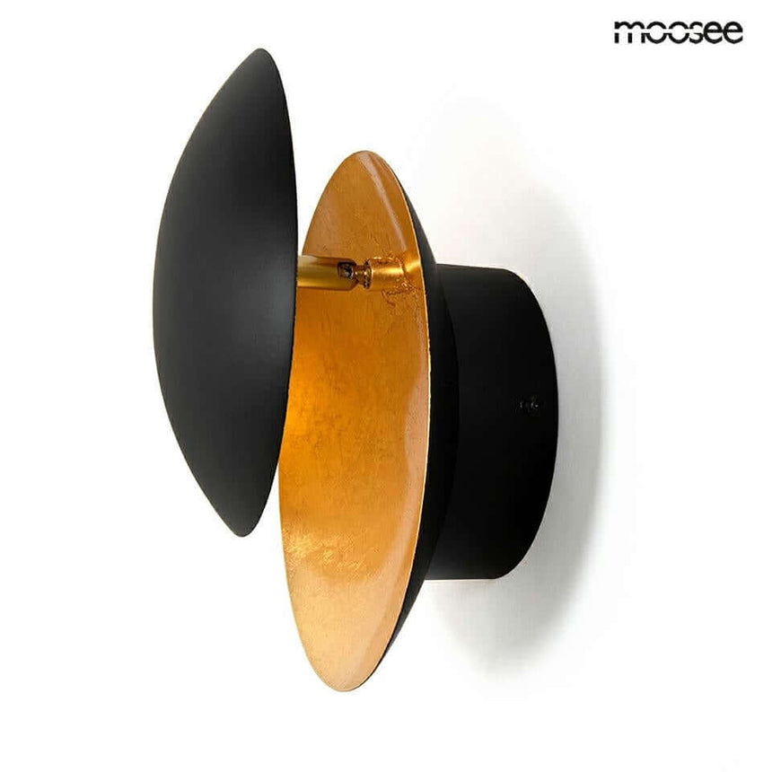 9. Nástenná lampa Eclise zlatá / čierna