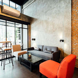 Nástenná lampa Eos čierna chrómová