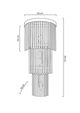 84. Nástenná lampa Estro zlatá