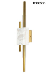 71. Nástenná lampa Evans biela/zlatá