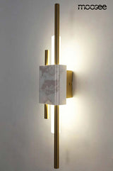 71. Nástenná lampa Evans biela/zlatá