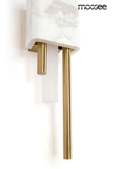 71. Nástenná lampa Evans biela/zlatá