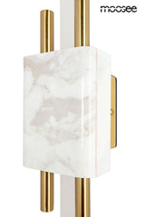 71. Nástenná lampa Evans biela/zlatá