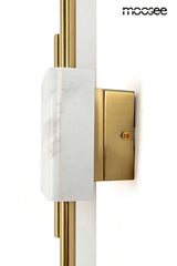 71. Nástenná lampa Evans biela/zlatá