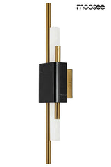 Nástenná lampa Evans čierna / zlatá