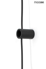 Plochá nástenná lampa čierna