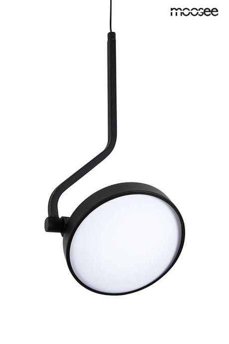 Plochá nástenná lampa čierna