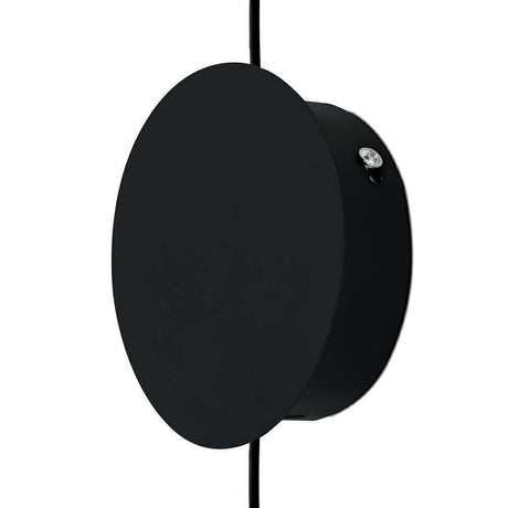 Nástenná lampa Flusso čierna
