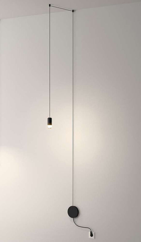 Nástenná lampa Flusso čierna