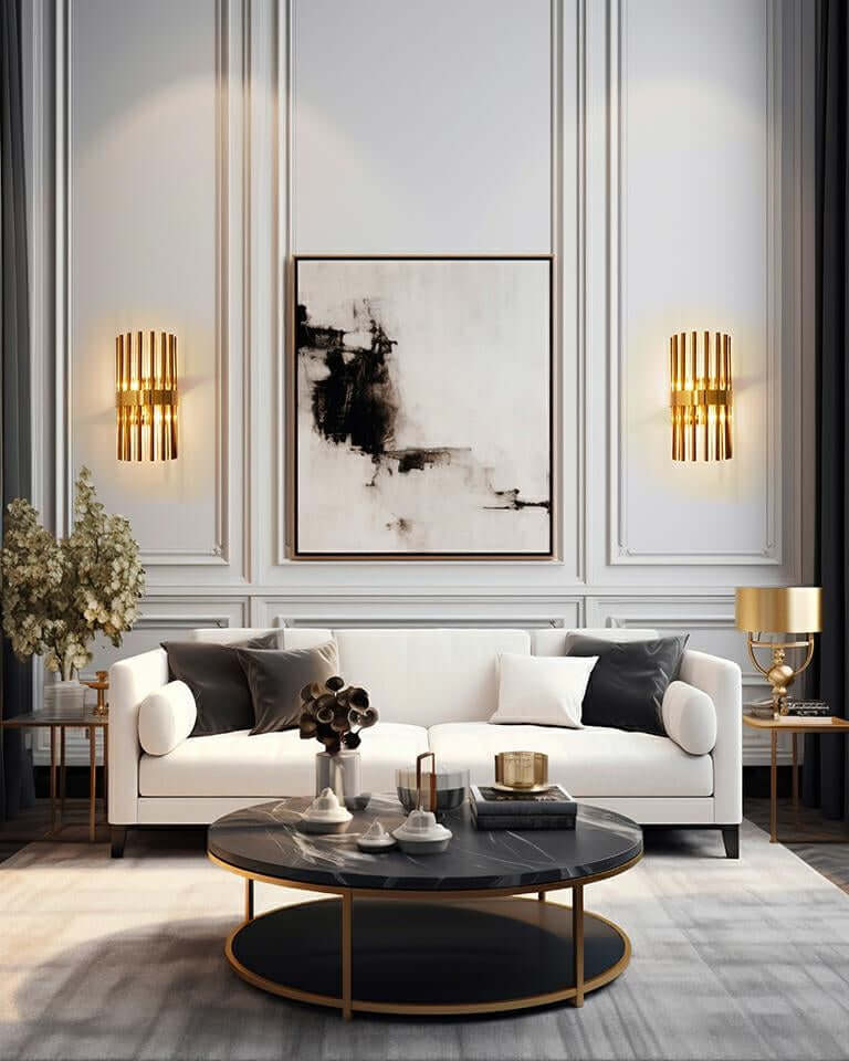 Nástenná lampa Garda zlatá