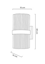 Nástenná lampa Garda zlatá
