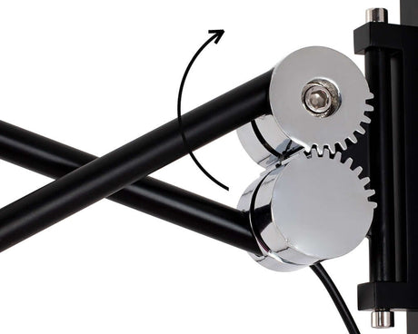 Nástenná lampa Gear čierna