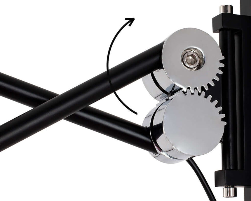 Nástenná lampa Gear čierna