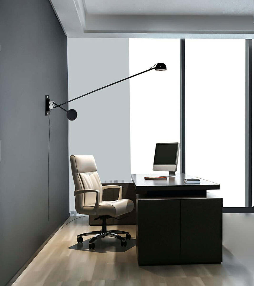 Nástenná lampa Gear čierna