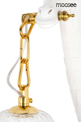 Nástenná lampa žirafa biela