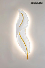 Nástenná lampa Ikar 60 biela / zlatá