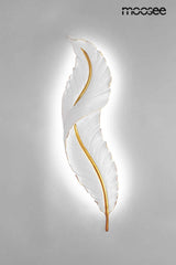 Nástenná lampa Ikar 60 biela / zlatá