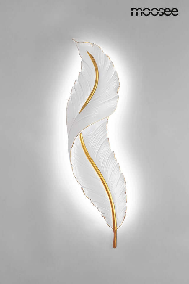 Nástenná lampa Ikar 60 biela / zlatá