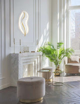 Nástenná lampa Ikar 60 biela / zlatá