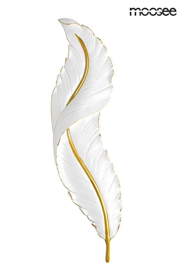 Nástenná lampa Ikar 80 biela / zlatá