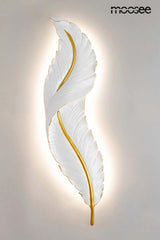 Nástenná lampa Ikar 80 biela / zlatá