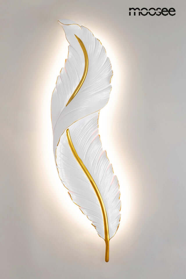 Nástenná lampa Ikar 80 biela / zlatá