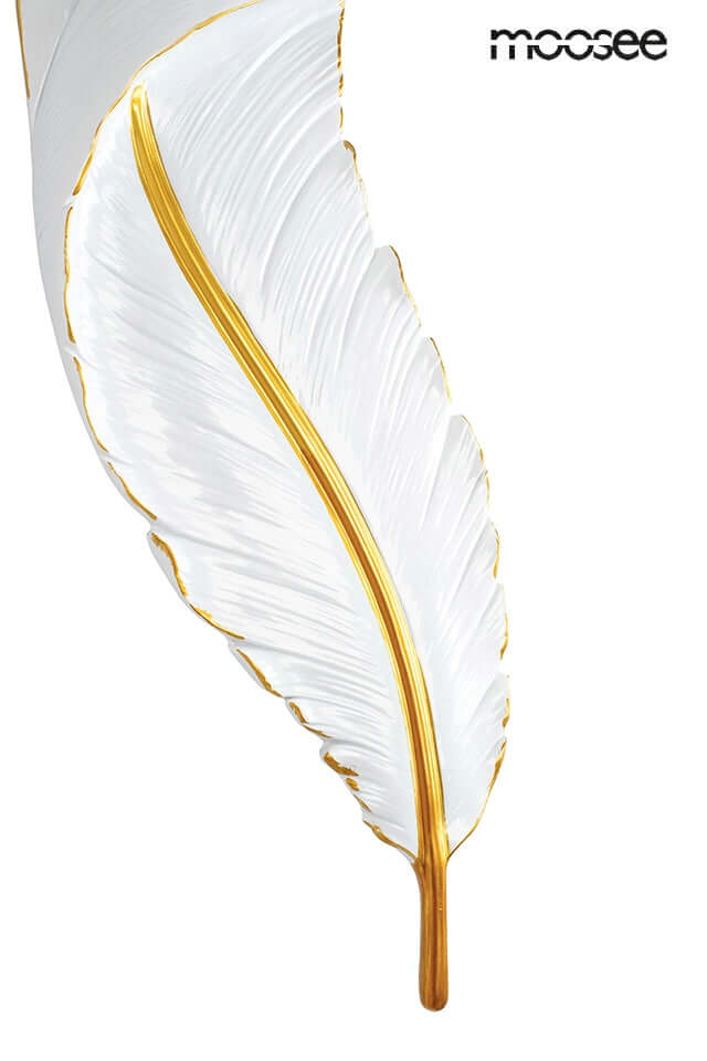 Nástenná lampa Ikar 80 biela / zlatá