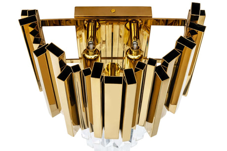 Nástenná lampa Imperial Wall Gold – oceľ, krištáľ