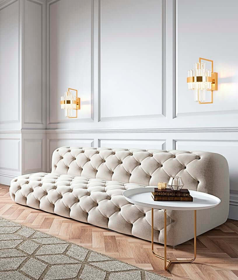 Nástenná lampa Impero zlatá