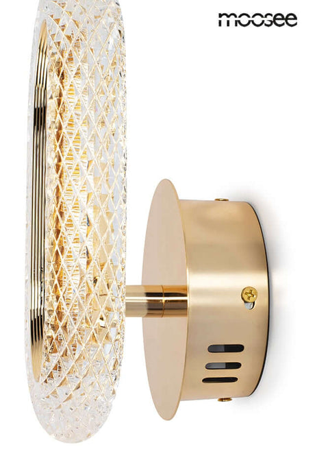 Nástenná lampa Jewel zlatá