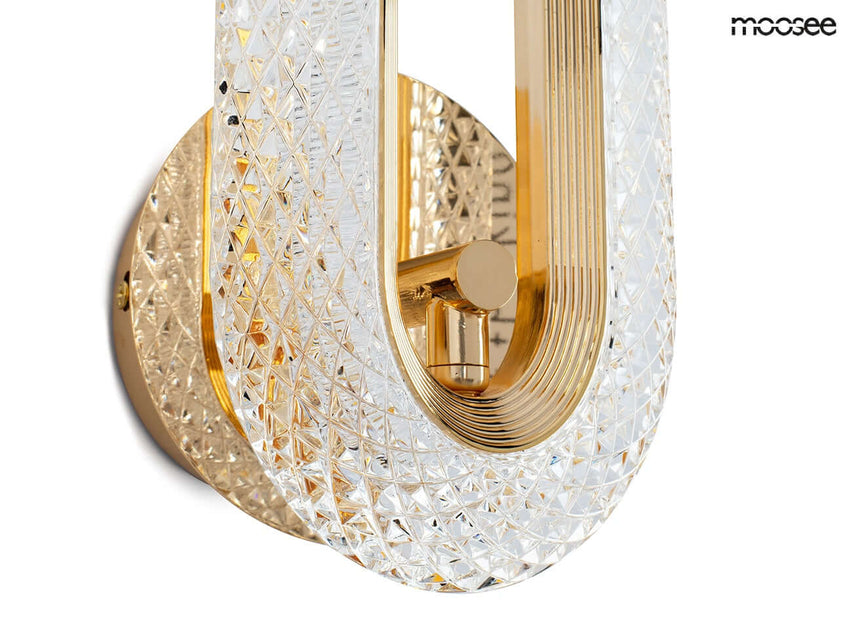 Nástenná lampa Jewel zlatá