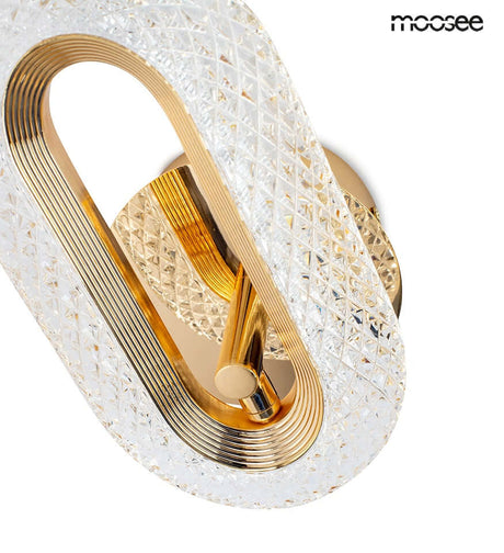 Nástenná lampa Jewel zlatá