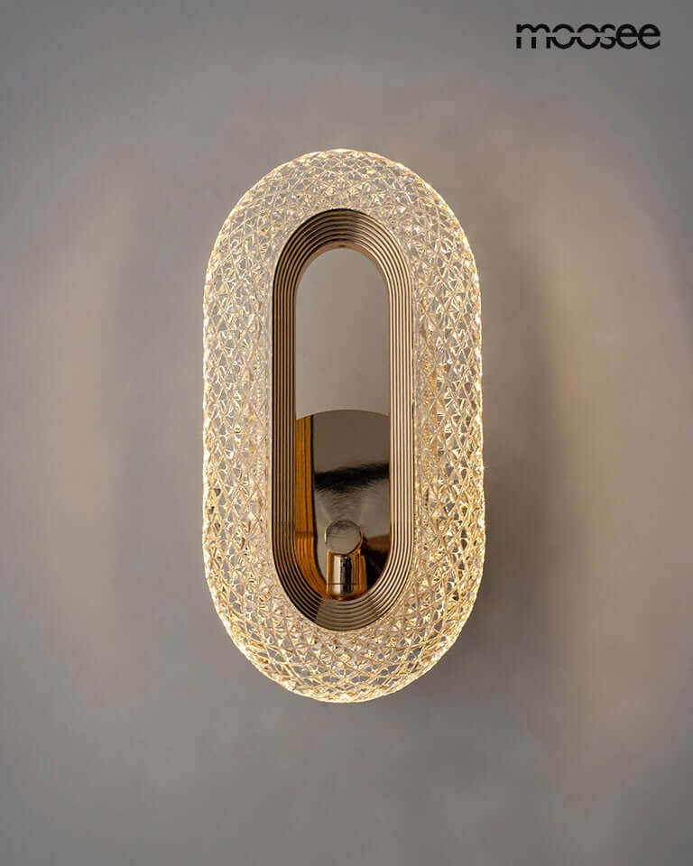 Nástenná lampa Jewel zlatá