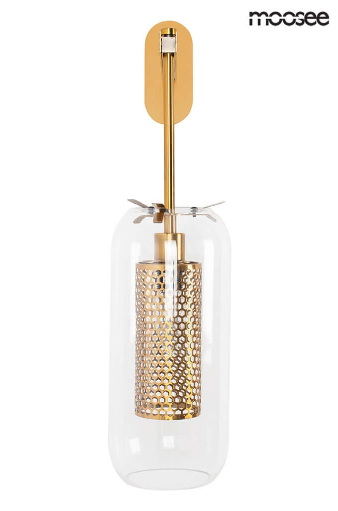 18. Nástenná lampa Lampion zlatá