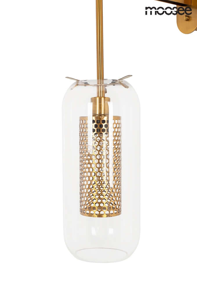 18. Nástenná lampa Lampion zlatá