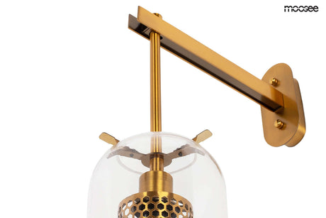 18. Nástenná lampa Lampion zlatá