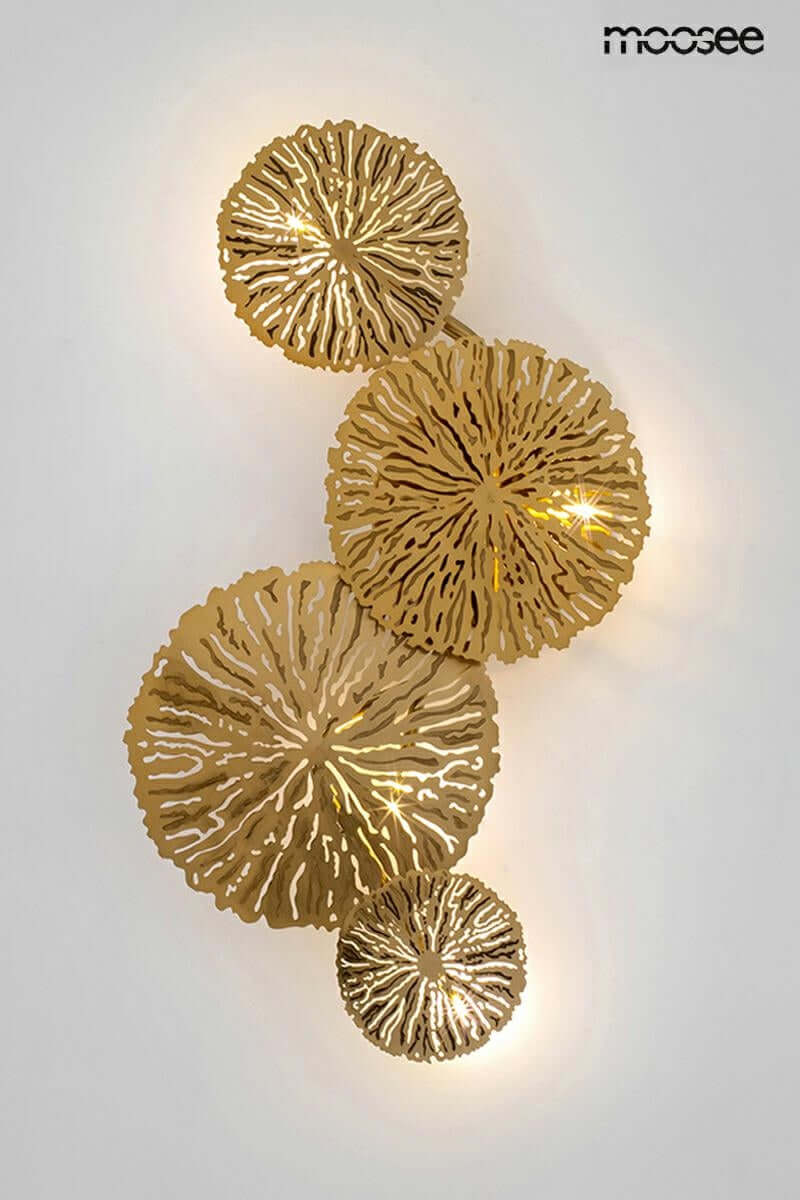 Nástenná lampa Lirio 4 zlatá