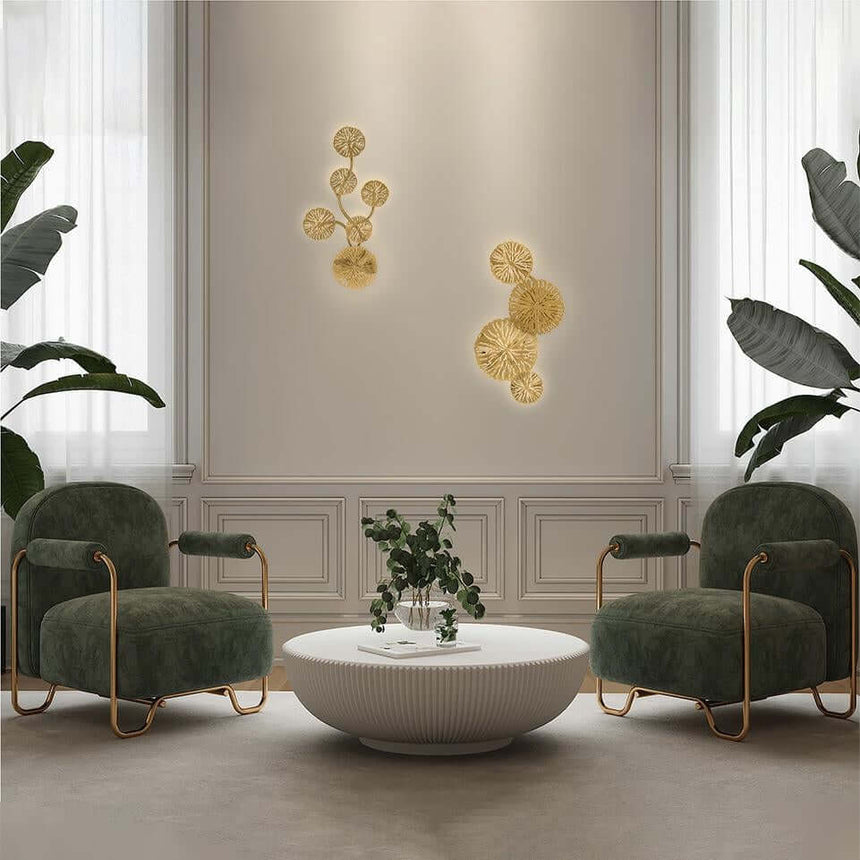 Nástenná lampa Lirio 6 zlatá