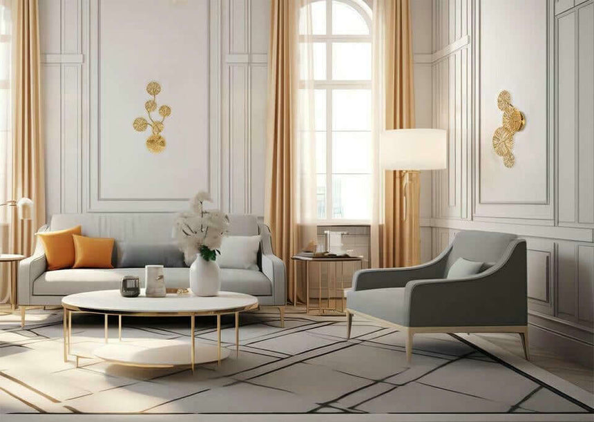 Nástenná lampa Lirio 6 zlatá