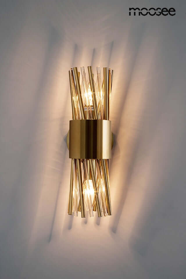 Nástenná lampa Lorenzo zlatá